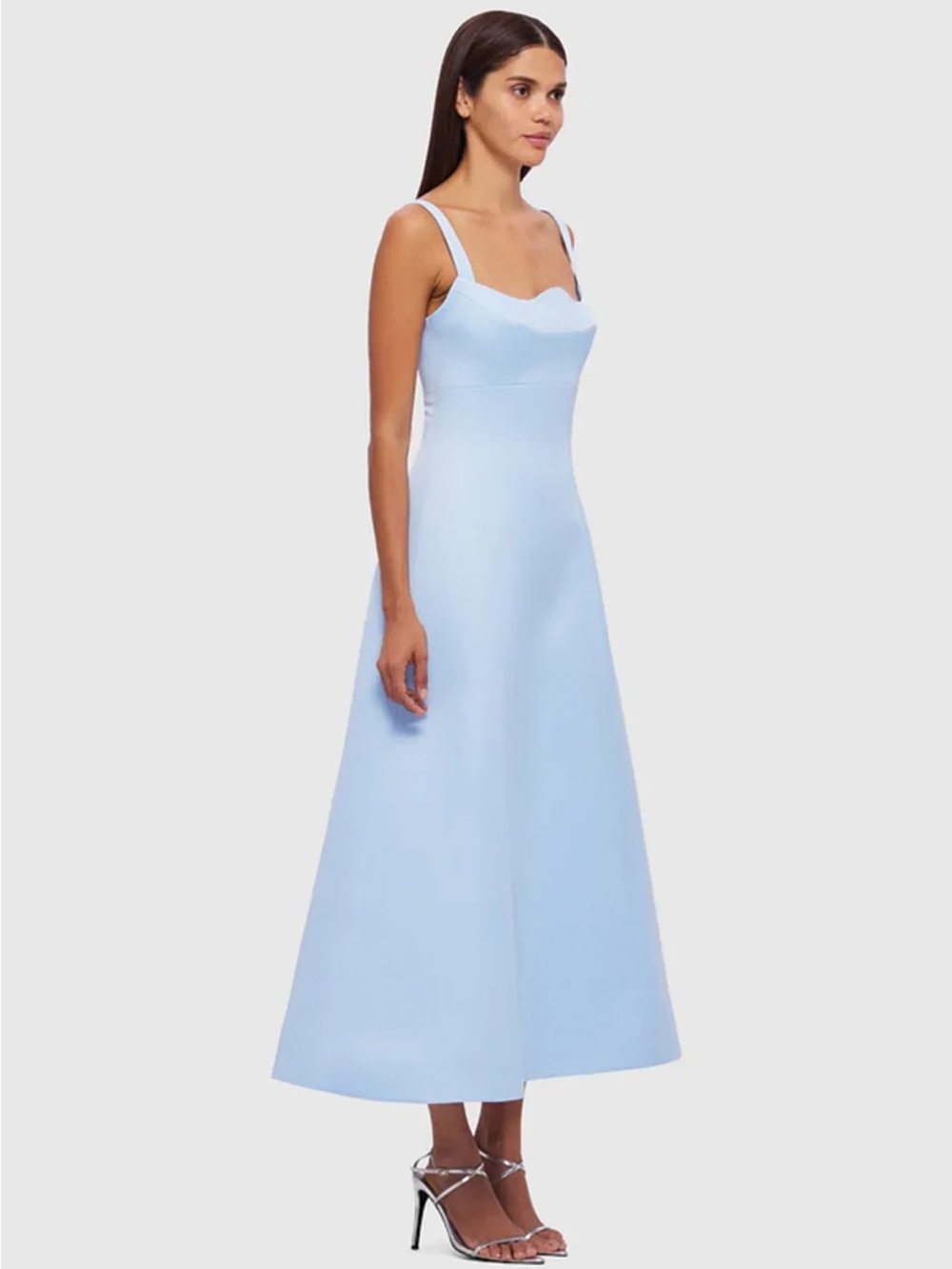 LEO LIN ODETTE MIDI DRESS - SKY BLUE